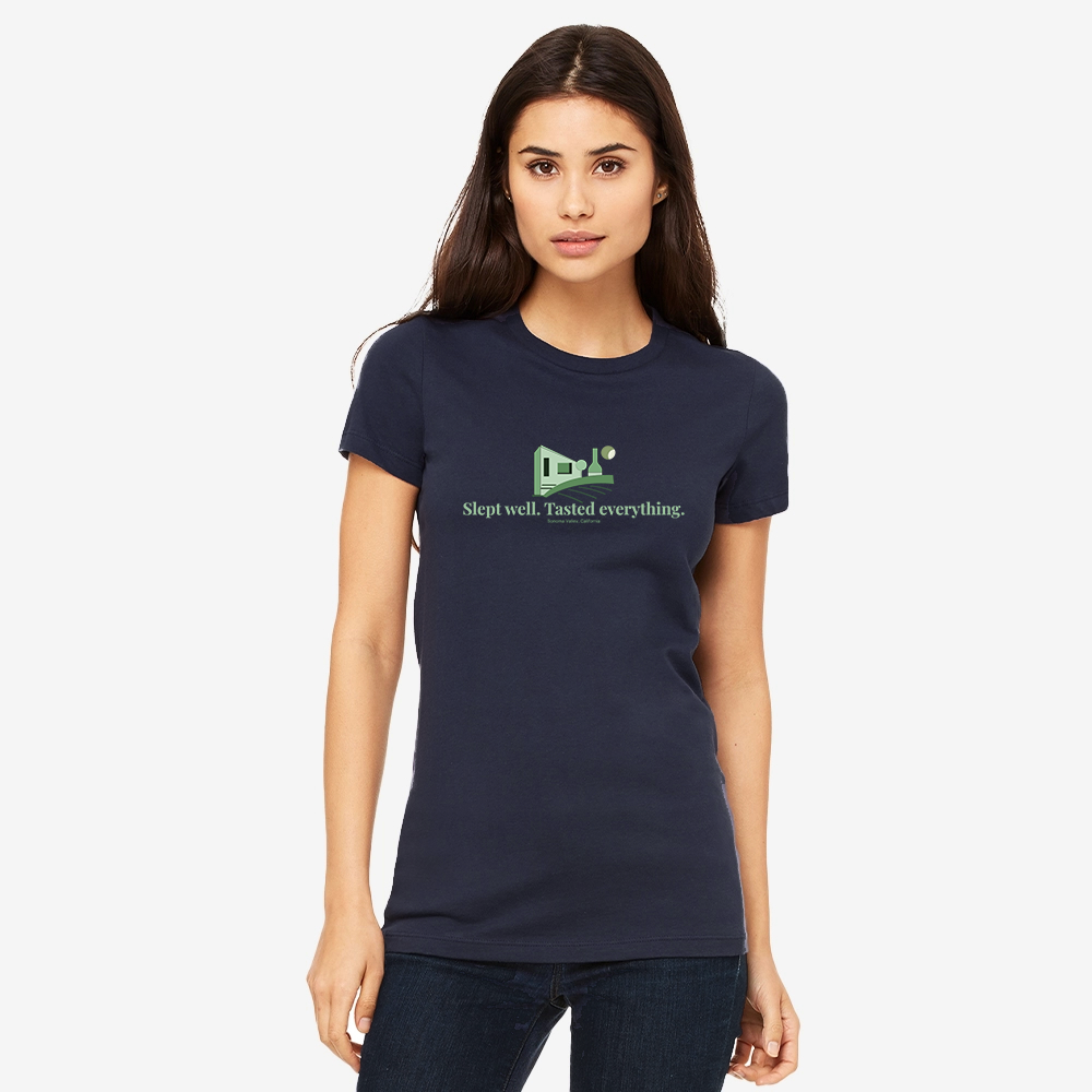 "Slept well. Tasted everything." Tee – Black