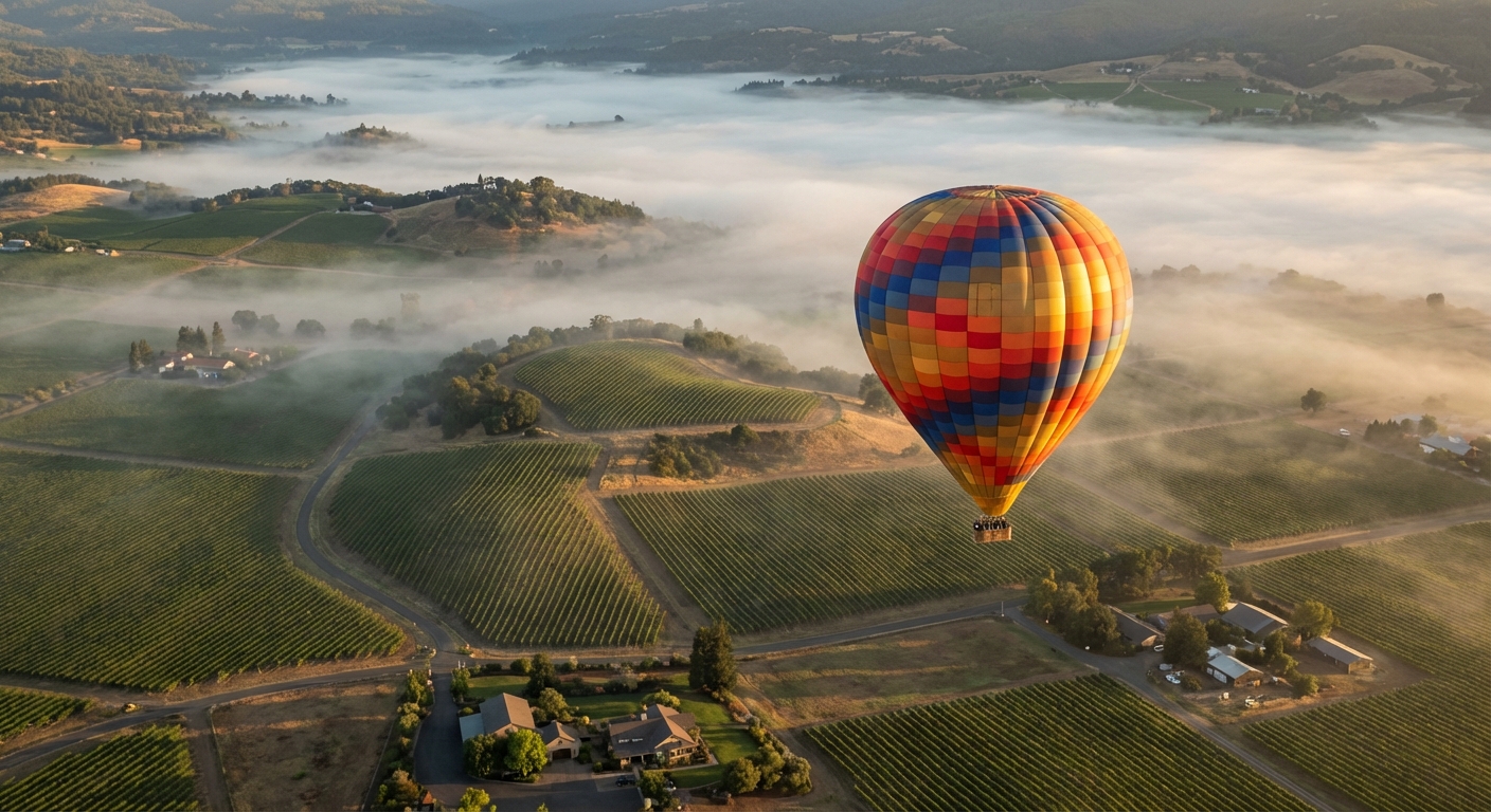 Balloon Over Napa